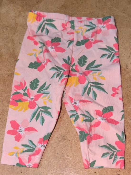 Just One You By Carters Other - ❤️‍🔥10/$10❤️‍🔥 GUC Baby Girls Just One You Pink Floral Leggings Size 3M